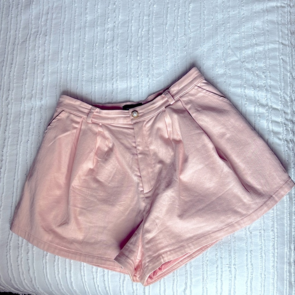 Pink high waisted shorts